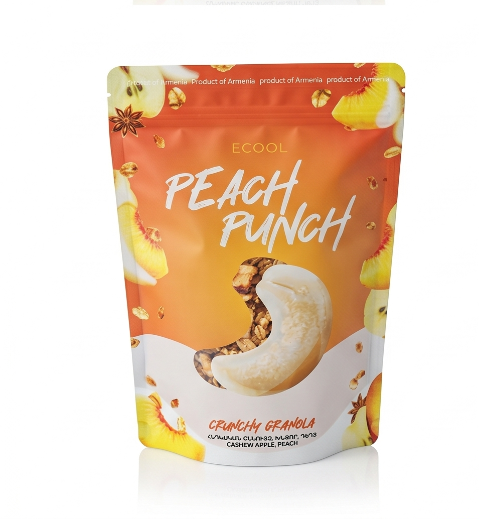 Ecool Peach Punch Granola 300g